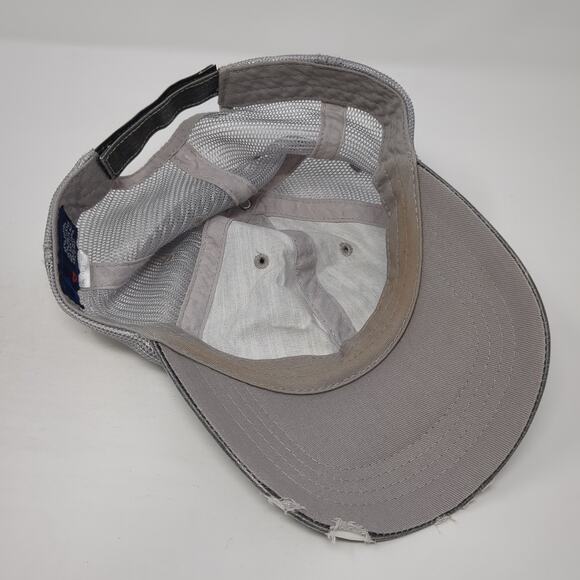 Mama Bear Strapback Trucker Hat Gray One Size Adjustable Distressed Mesh Back Ha - Picture 7 of 9